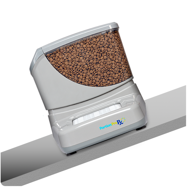 PortionPro pet feeder stability from knock over