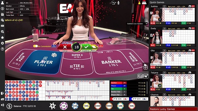Thông Tin Nhà Cái Fun88 7 Dịch vụ Casino được chia thành nhiều sảnh chơi khác nhau
