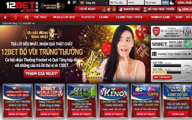Thông Tin Nhà Cái 12Bet 5 Tần suất bảo trì nâng cấp hệ thống