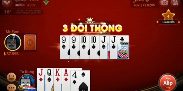 Luật chơi tiến lên khá đơn giản 