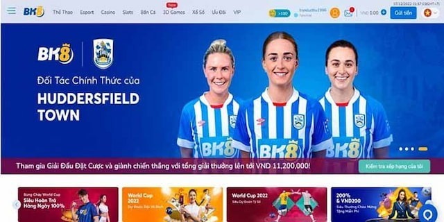 So sánh nhà cái SHBET và BK8 về chương trình thưởng VIP 2 Giao diện chính của nhà cái BK8